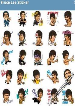 استیکر تلگرام Bruce Lee Sticker