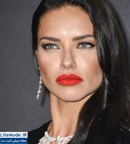 مدل مو آدریانا لیما,مدل آرایش صورت آدریانا لیما,Adriana Lima