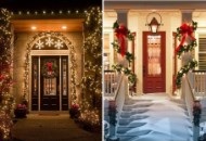 کریسمس ۲۰۱۷ | نورپردازی ورودی خانه برای کریسمس
