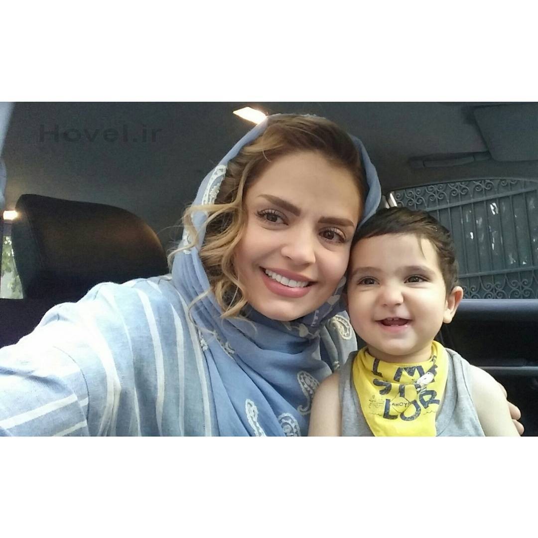 عکس جديد سلفی سپیده خداوردی با فرزندش در ماشین