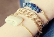 آموزش قدم به قدم ساخت دستبند دخترانه زنجیری با مهره