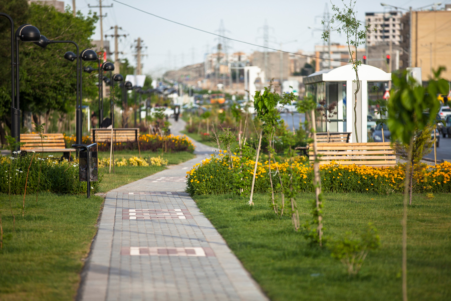  احداث پارک خطی با مساحت بیش از 12 هزار مترمربع در بلوار نماز