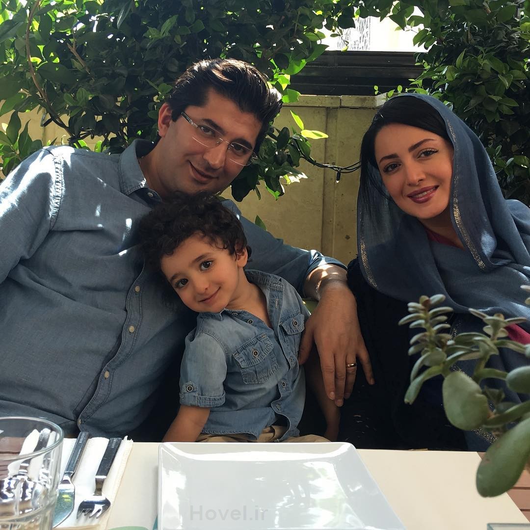 عکس جديد خانوادگی شیلا خداداد با همسرش و پسرش