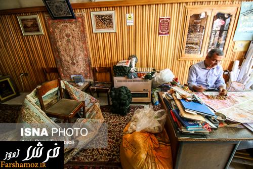 تصاویری زیبا از بازار فرش و تابلو فرش تبریز