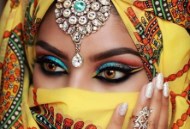 مدل آرایش چشم عروس به سبک هندی