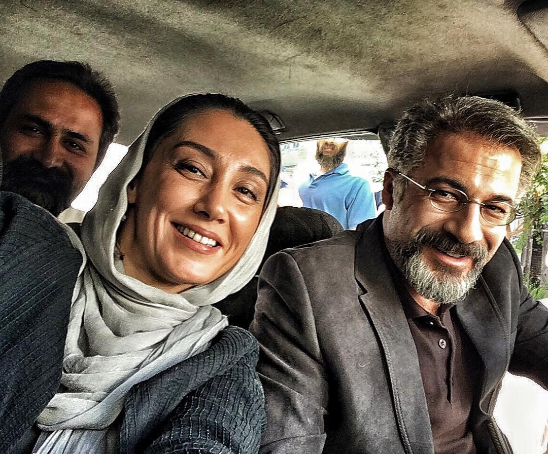 عکس جديد امیر آقایی و هدیه تهرانی در ماشین