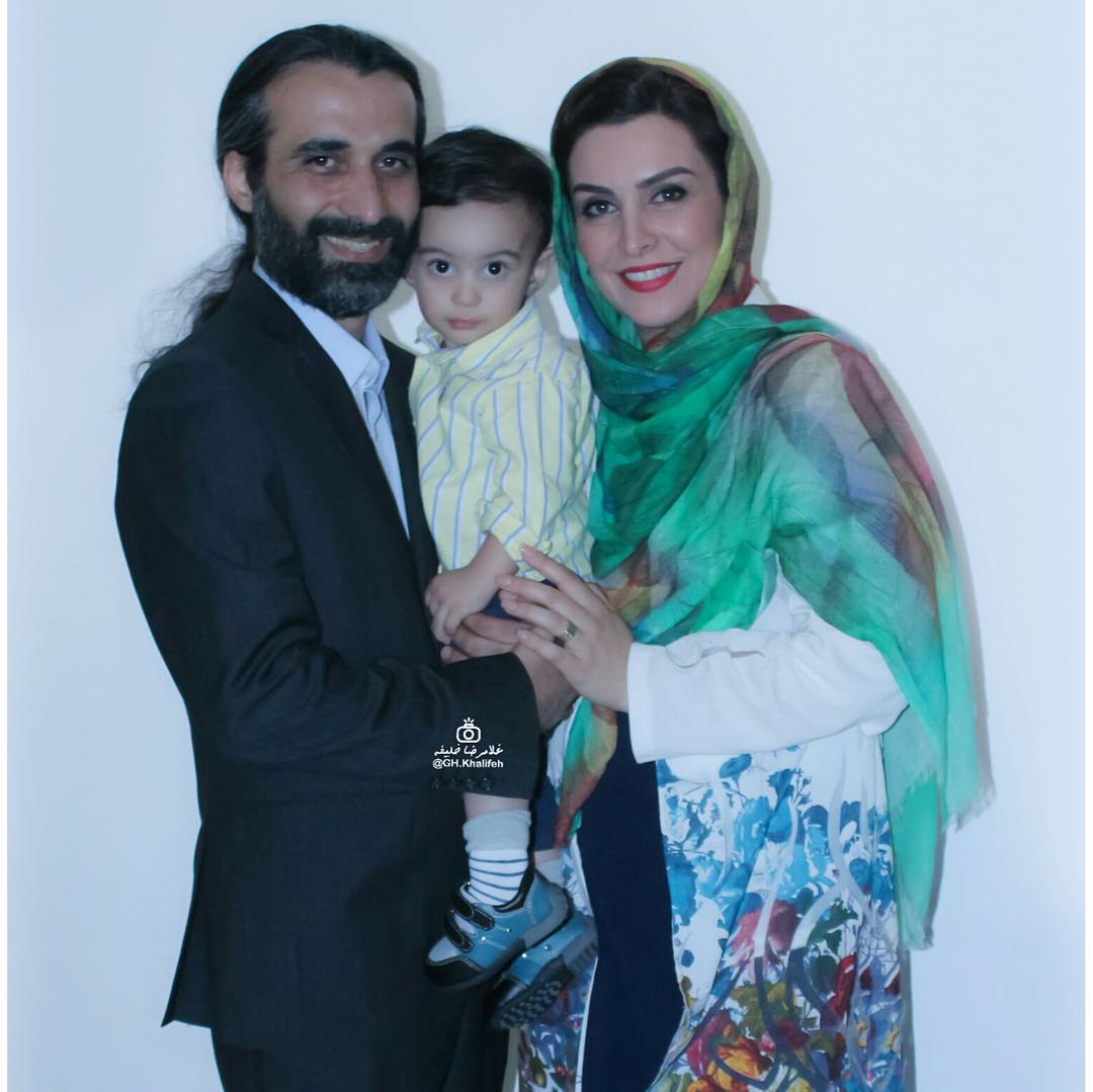 عکس جديد ماه چهره خلیلی و همسرش و پسرش