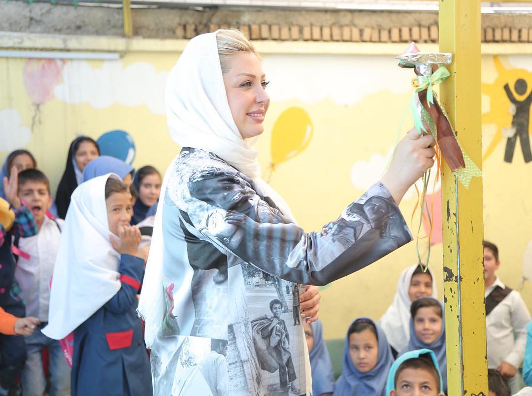 عکس جديد نیوشا ضیغمی در روز بازگشایی مدارس