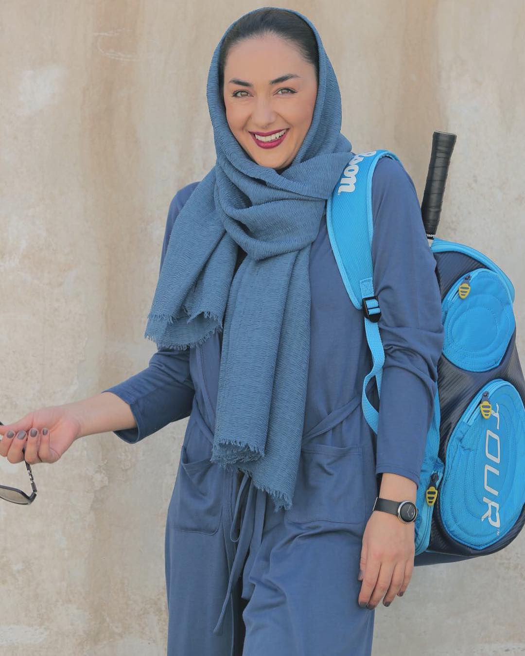 عکس جديد هانیه توسلی بعد از مسابقه اسکوآش هنرمندان