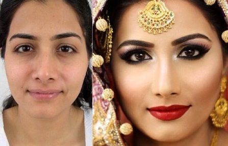 قبل و بعد از آرایش | عکس های خفن معجزه آرایش کانتورینگ