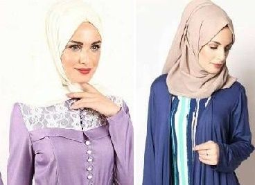 مدل لباس مجلسی پوشیده کوتاه و بلند اسلامی جدید ۲۰۱۷ – ۹۶