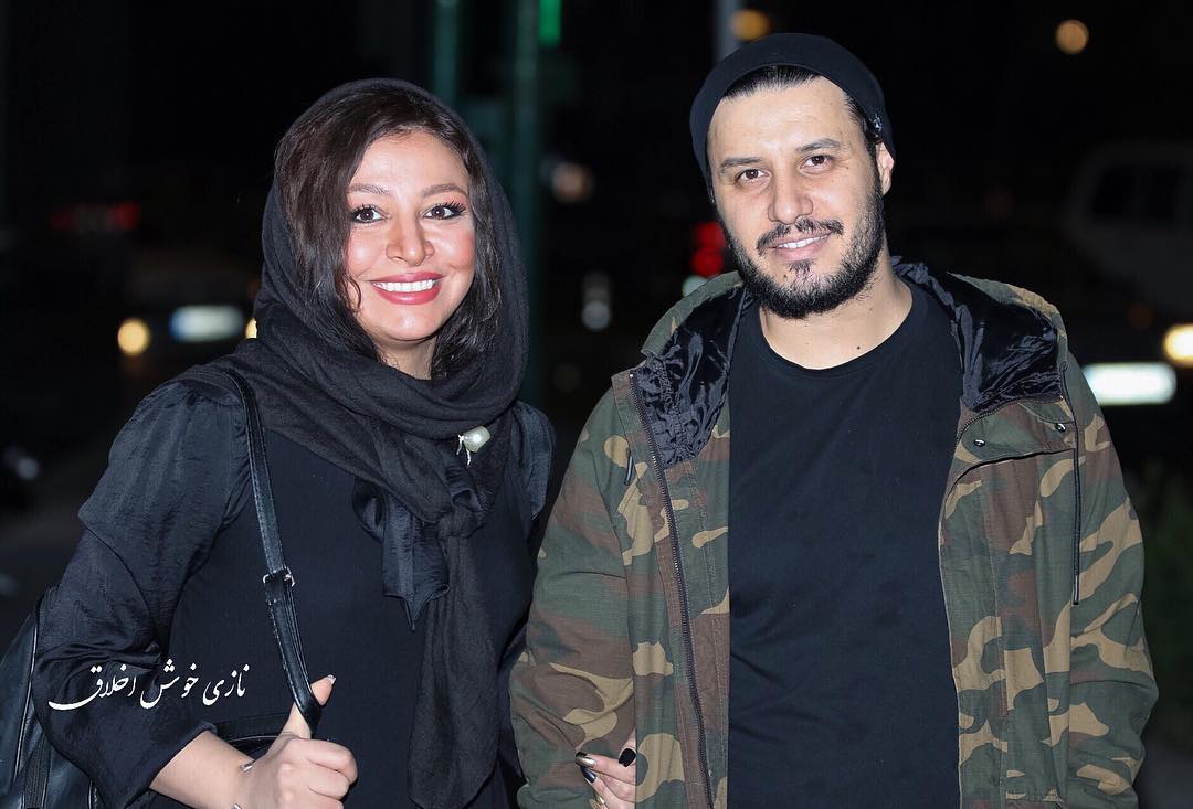 عکس جديد جواد عزتی و همسرش دیشب در اکران فیلم سیانور