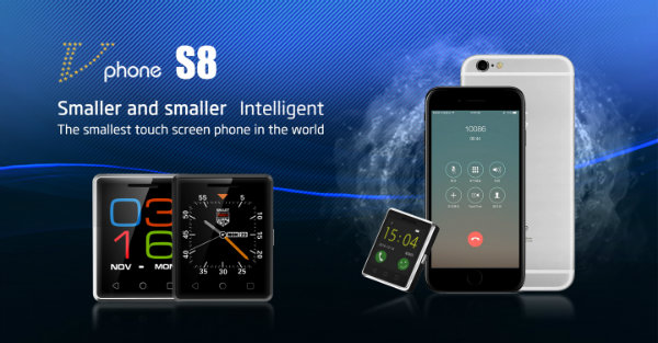 با Vphone S8 آشنا شوید؛ کوچک ترین موبایل هوشمند جهان با نمایشگر 1.54 اینچی