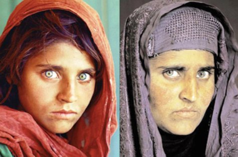 مونالیزای افغانستان | دختر افغانی که با یک عکس به شهرت رسید!