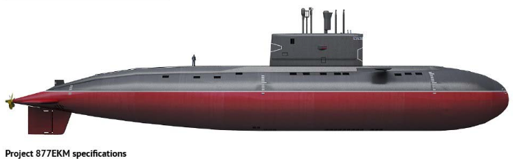  زیر دریایی روسی Project 877 Paltus(طارق ایرانی)