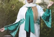 مدل مانتو بلند مجلسی ایرانی مزون شهبانو
