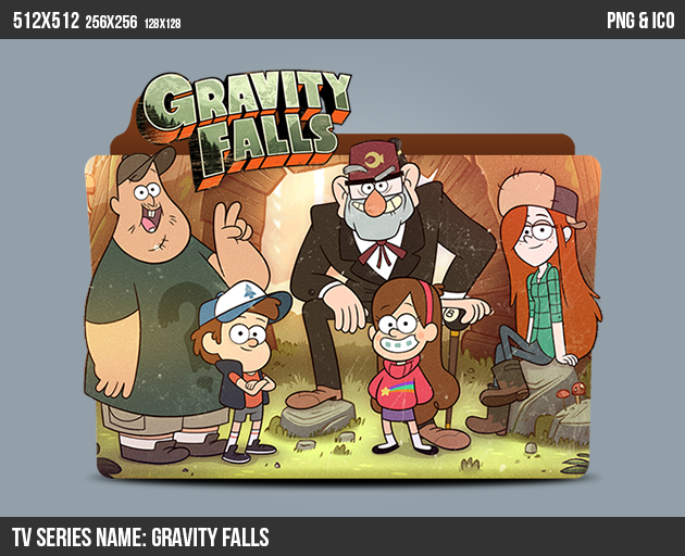 دانلود فولدر آیکون های سریال Gravity Falls