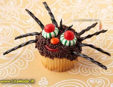 کاپ کیک های ترسناک, تزیین کاپ کیک هالووین,کاپ کیک برای هالووین