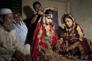 ازدواج با دختران نابالغ در کشور بنگلادش (+عکس)