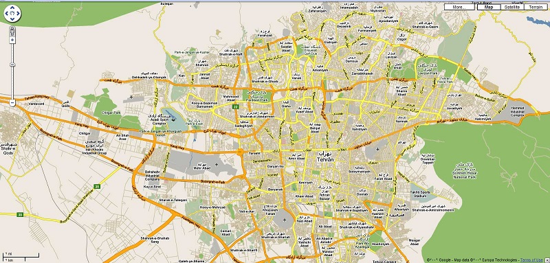 نقشه تهران| نقشه تهران سال جدید ، نقشه تهران سال جدید