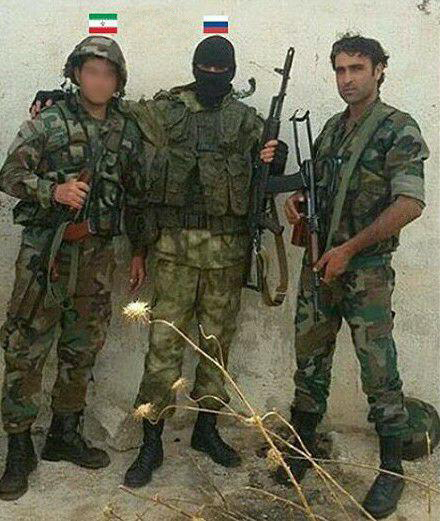 سربازان ایرانی و روسی در سوریه