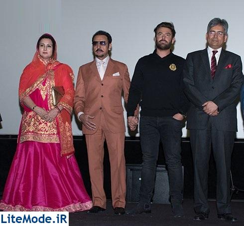 محمدرضا گلزار در کنار هنرمندان و عوامل هندی فیلم سلام بمبئی 