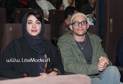 بابک حمیدیان و همسرش مینا ساداتی در اکران فیلم لاک قرمز در پردیس کوروش