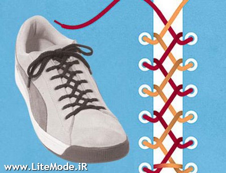 مدل بستن بند کفش،نحوه بستن بند کفش