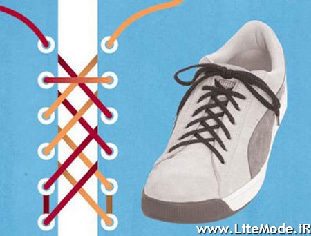 بستن بند کفش های متفاوت،مدل های بستن بند کفش
