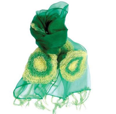 روسری به رنگ سال ۹۶,مدل شال های سبز