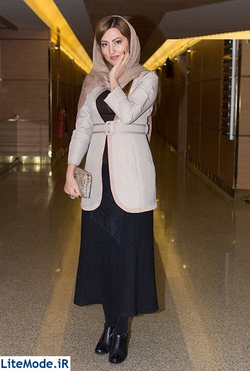 مدل مانتو سمیرا حسینی در افتتاحیه جشنواره فجر 35