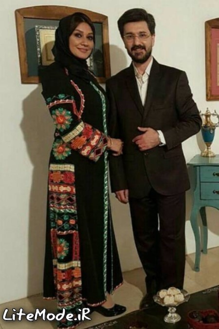 امیرحسین مدرس و همسرش بهار در نمایشگاه آثار هنری شان 