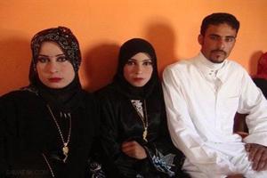 مراسم شب زفاف مرد عراقی با دو زن همزمان
