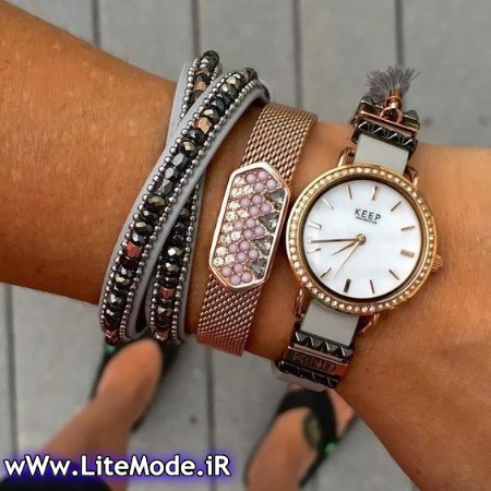 ست ساعت و دستبند زنانه ,مدل ساعت دستبندی