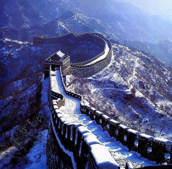 عکس های زیبای دیوار چین در زمستان