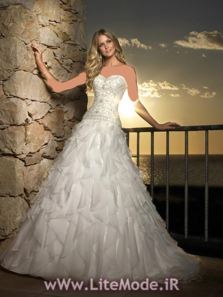مدل لباس عروس,لباس عروس شیک و سفید