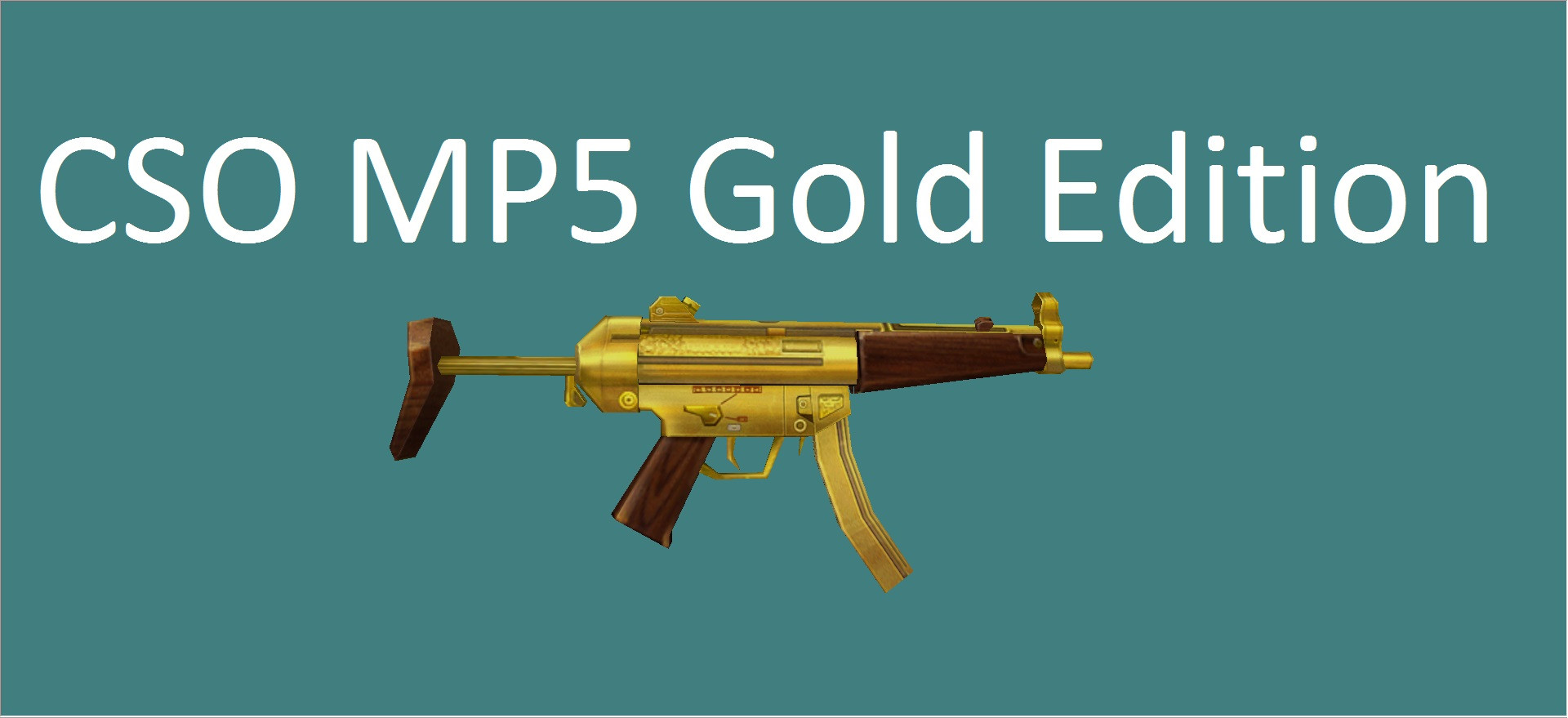 دانلود اسکین ام پی5 CSO MP5 Gold برای کانتر استریک 1.6