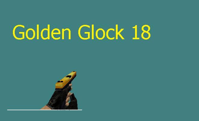 دانلود اسکین گلاک طلایی Golden Glock-18 برای کانتر استریک 1.6