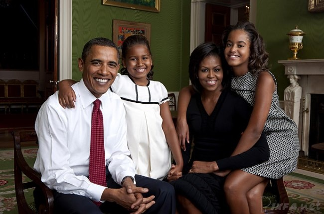 عکس لو رفته خانوادگی اوباما