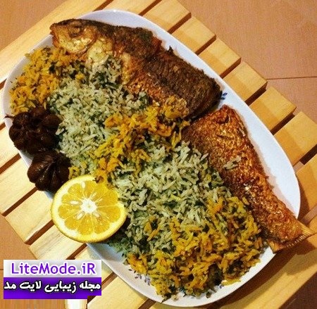 سبزی پلو با ماهی,طرز تهیه ماهی شکم پر