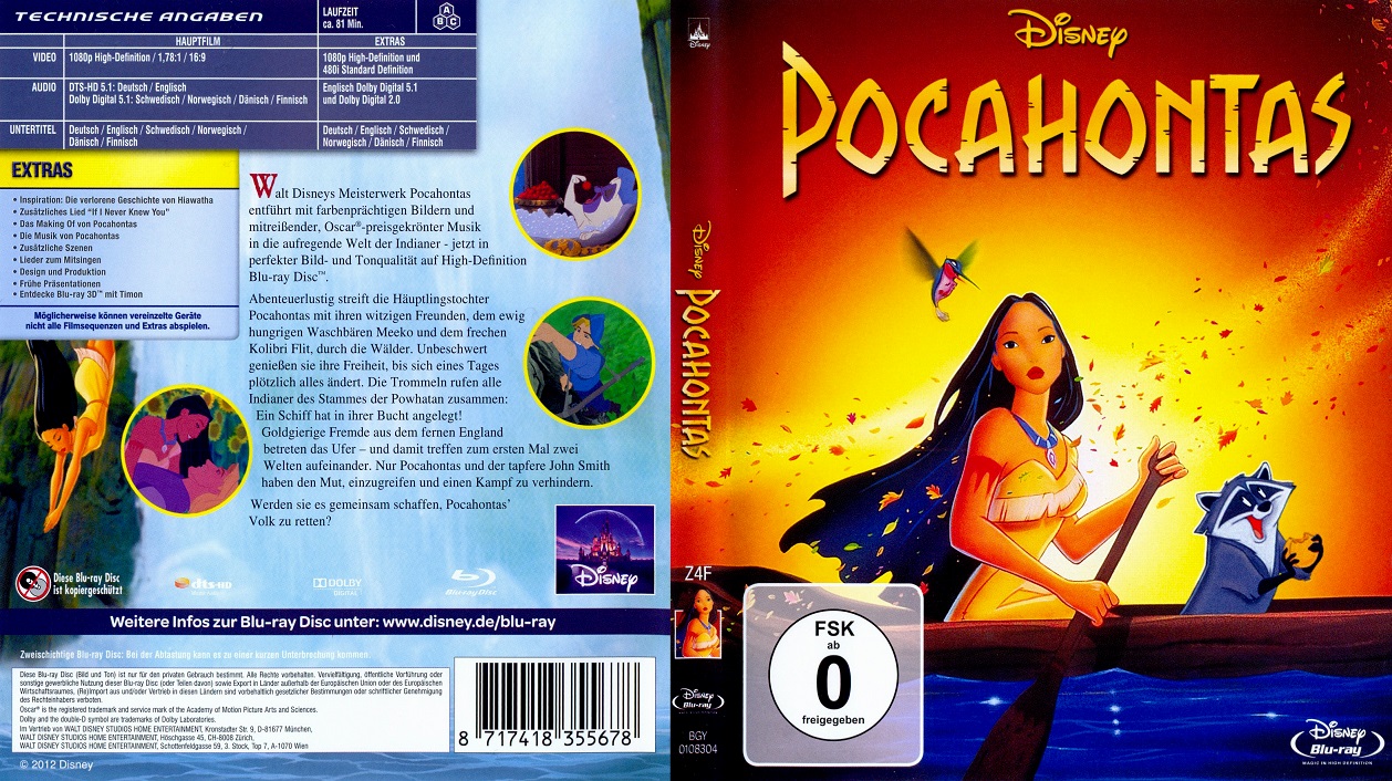 دانلود دوبله فارسی انیمیشن Pocahontas 1995