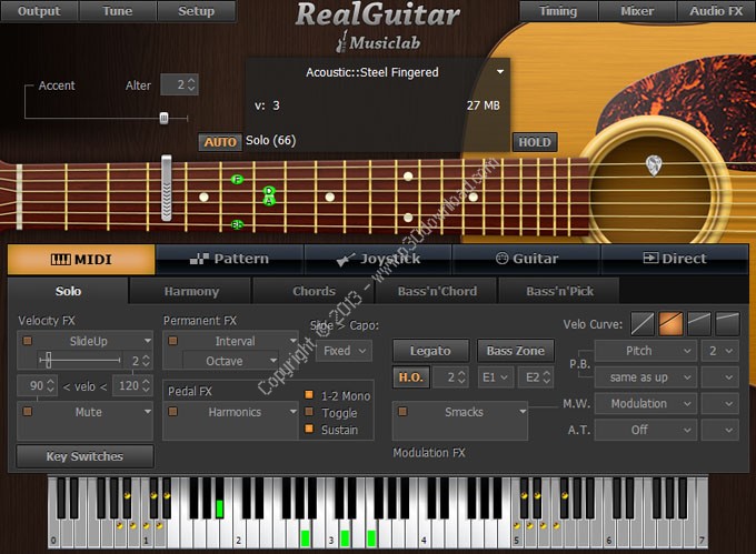 دانلود نرم افزار گیتار صفحه لمسی Touch Guitar برای s60v5