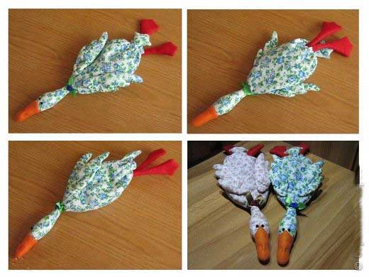 آموزش دوخت عروسک پارچه ای اردک