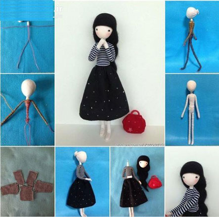 آموزش ساخت عروسک دختر با سیم1
