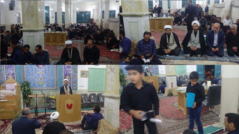 مراسم شب قدر در گلستان شهدای شهر قهدریجان با حضور و سخنرانی امام جمعه محترم شهر قهدریجان