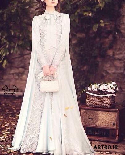 مدل لباس عروس محجبه ایرانی,