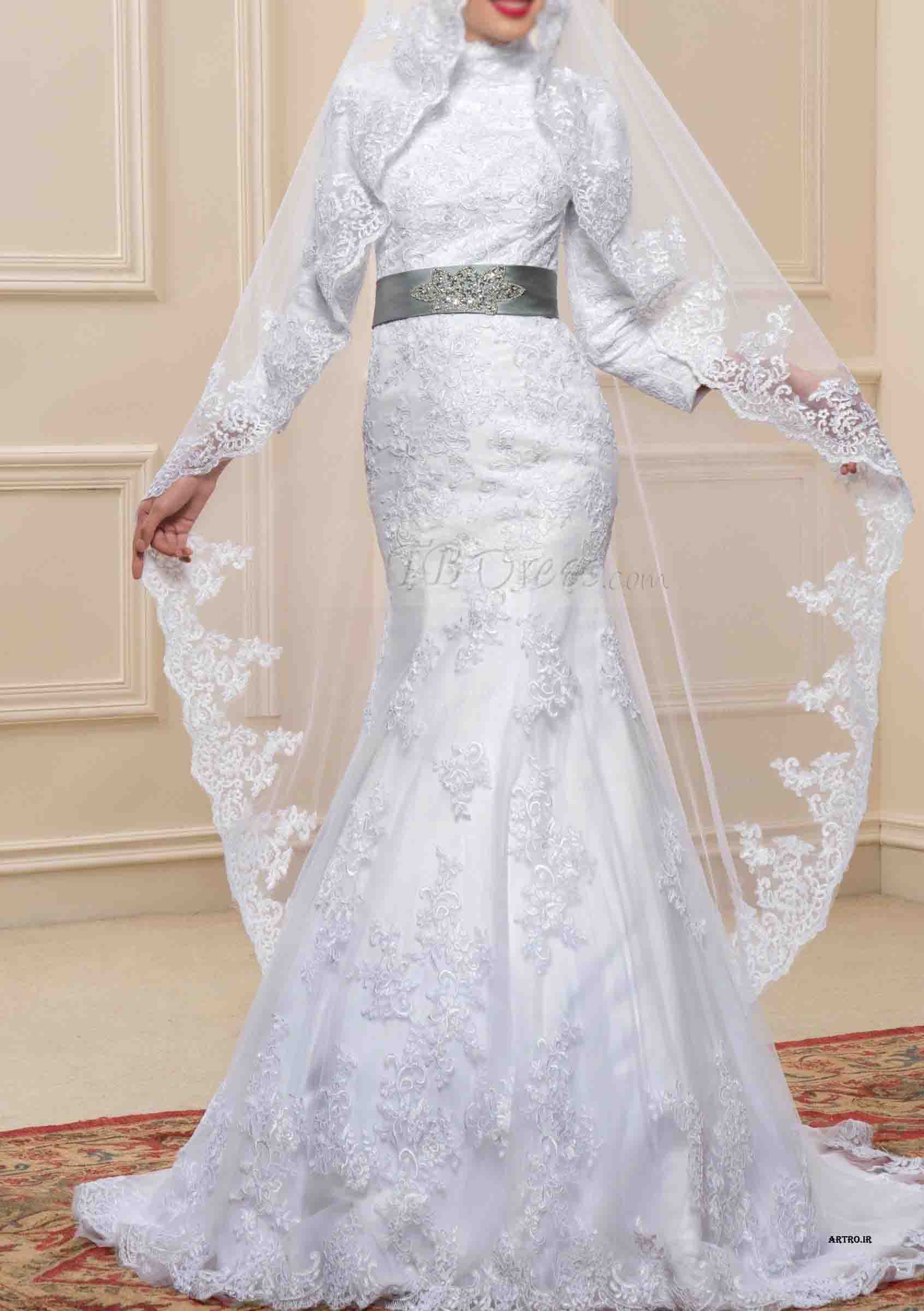 مدل لباس عروس پوشیده 2017
