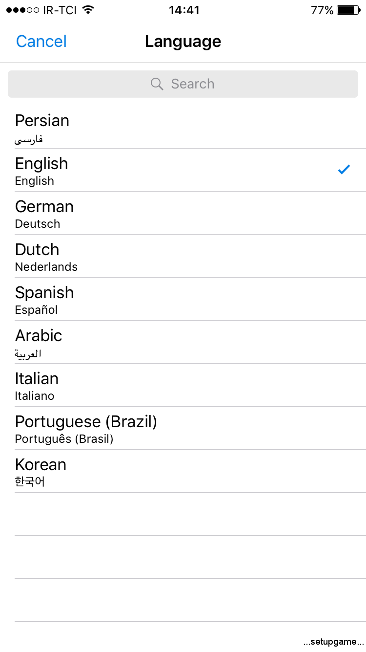 «زبان فارسی» به تلگرام اضافه شد