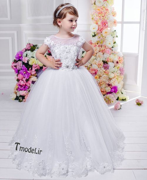 مدل لباس عروس دخترانه بچگانه 96