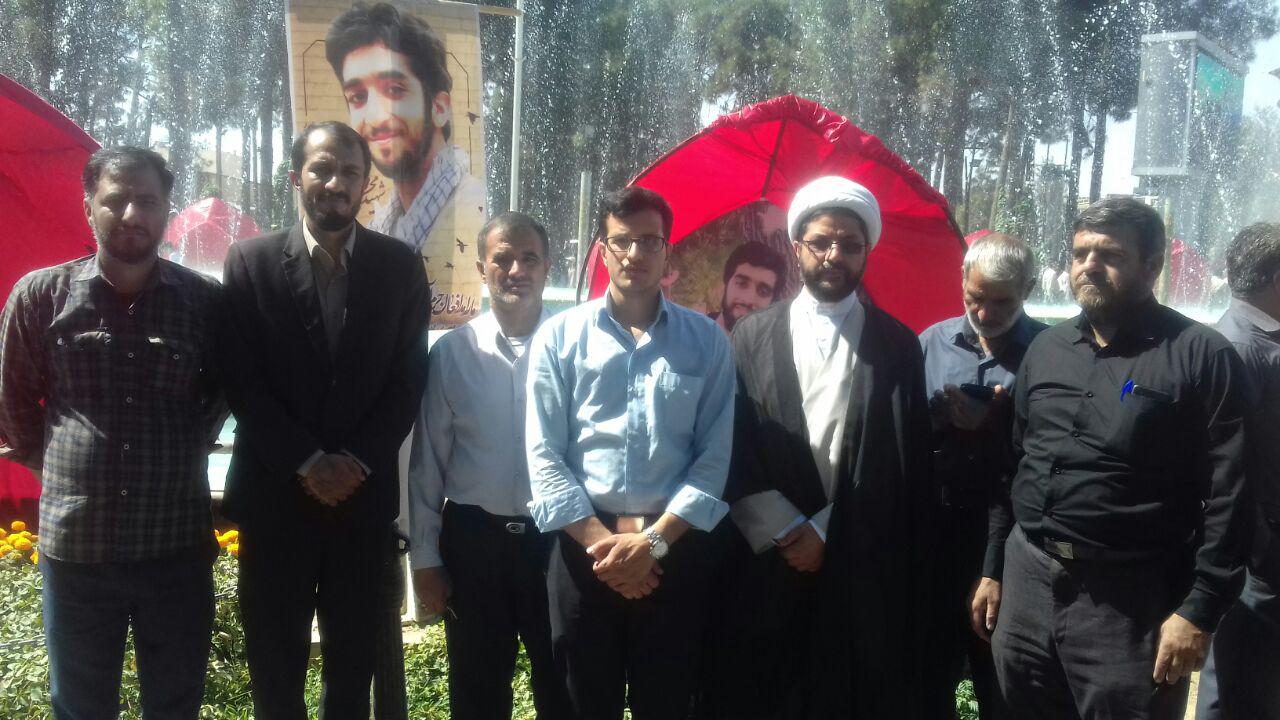 شرکت درمراسم شهید محسن حججی در نجف اباد